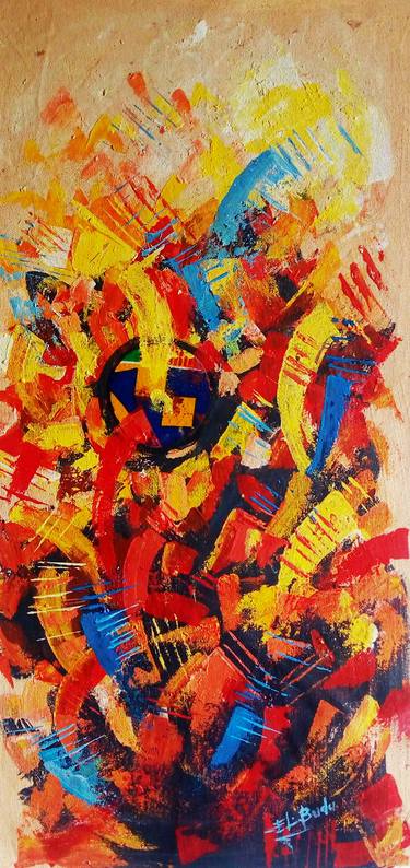 Print of Abstract Expressionism Abstract Paintings by Ernest Larbi Budu