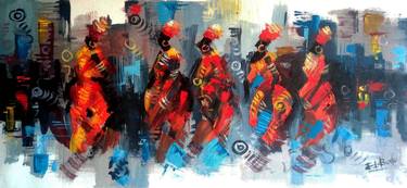 Print of Abstract Expressionism Abstract Paintings by Ernest Larbi Budu