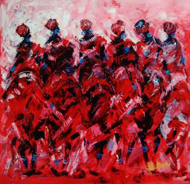 Original Abstract Expressionism Abstract Paintings by Ernest Larbi Budu