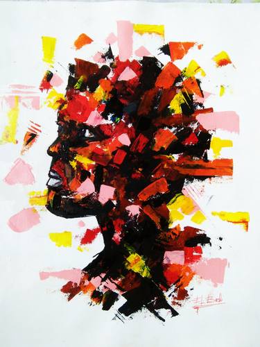 Print of Abstract Expressionism Abstract Paintings by Ernest Larbi Budu
