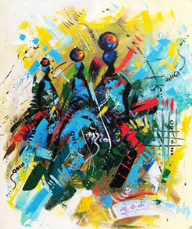 Print of Conceptual Abstract Paintings by Ernest Larbi Budu