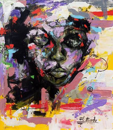 Original Abstract Expressionism Abstract Paintings by Ernest Larbi Budu