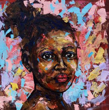 Original Portraiture Portrait Paintings by Ernest Larbi Budu