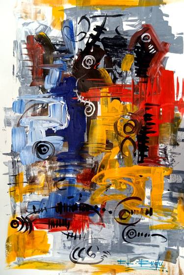 Original Conceptual Abstract Paintings by Ernest Larbi Budu