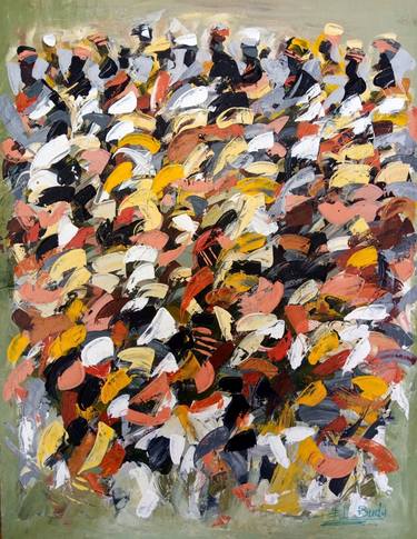 Original Abstract Expressionism Abstract Paintings by Ernest Larbi Budu