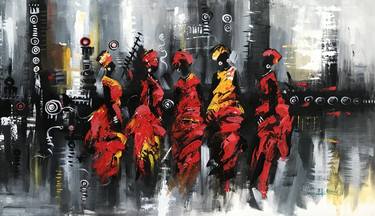 Original Abstract Women Paintings by Ernest Larbi Budu