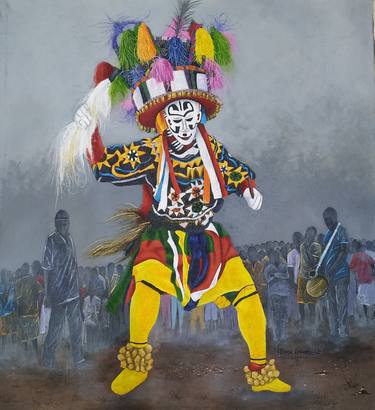 Original Culture Paintings by Obiora Ekeanozie Echekwube