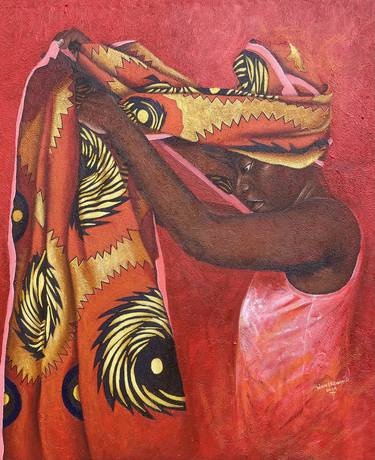 Original Women Paintings by Obiora Ekeanozie Echekwube