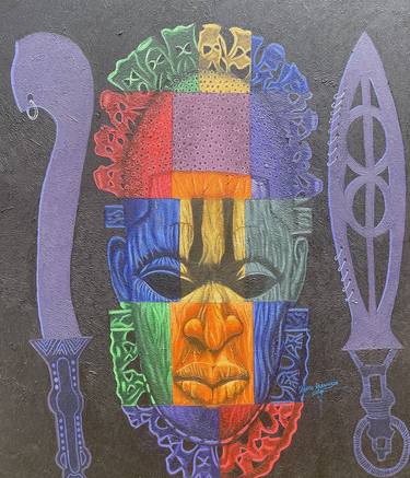 Original Religion Paintings by Obiora Ekeanozie Echekwube