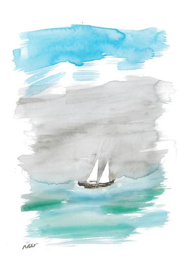 Print of Ship Paintings by Noor Kay