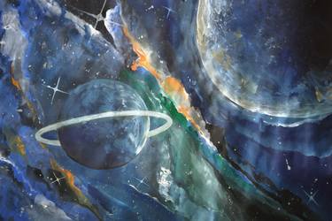 Print of Fine Art Outer Space Paintings by SUNIL Kumar