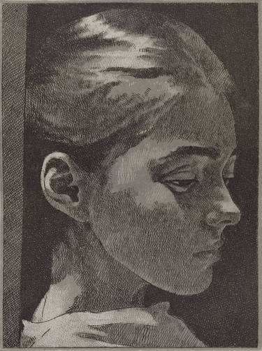 Original Portraiture Women Printmaking by simone geraci