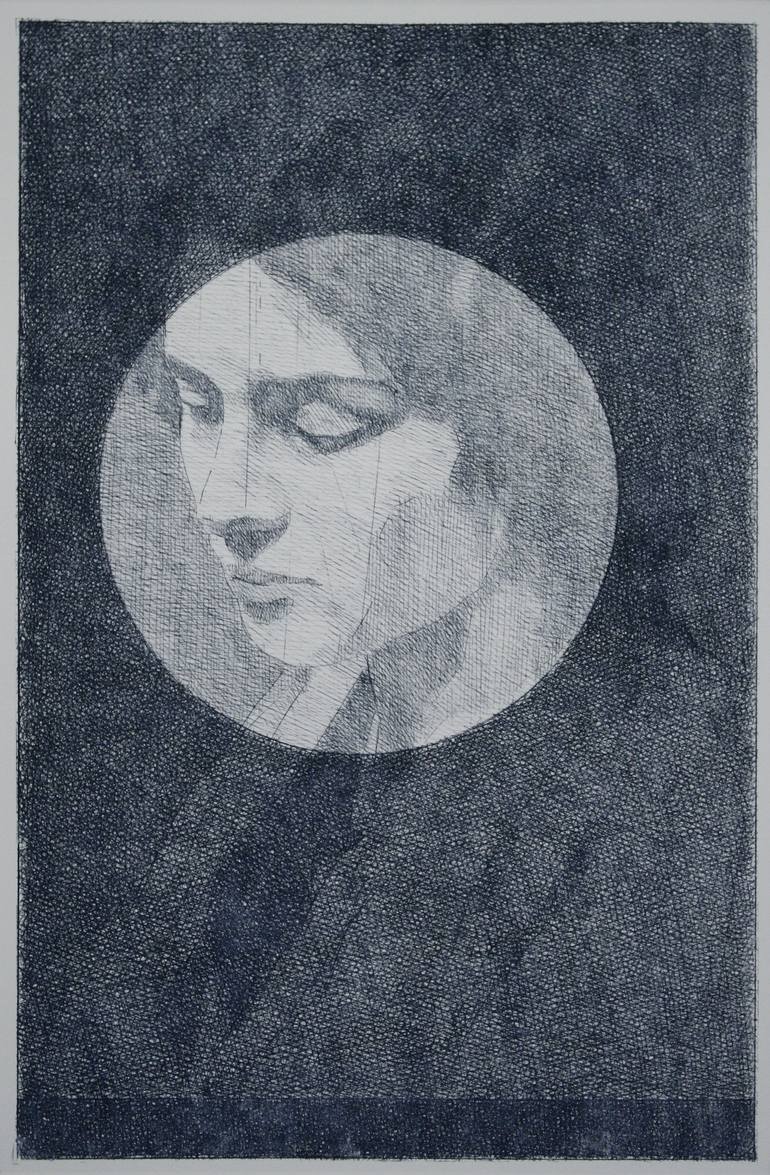 Original Portrait Printmaking by Simone Geraci | Realism Art on Paper | Echos - Limited Edition of 10