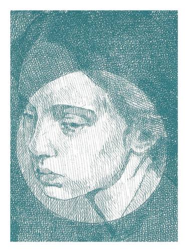 Original Figurative Portrait Printmaking by simone geraci