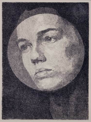 Original Portraiture Portrait Printmaking by simone geraci
