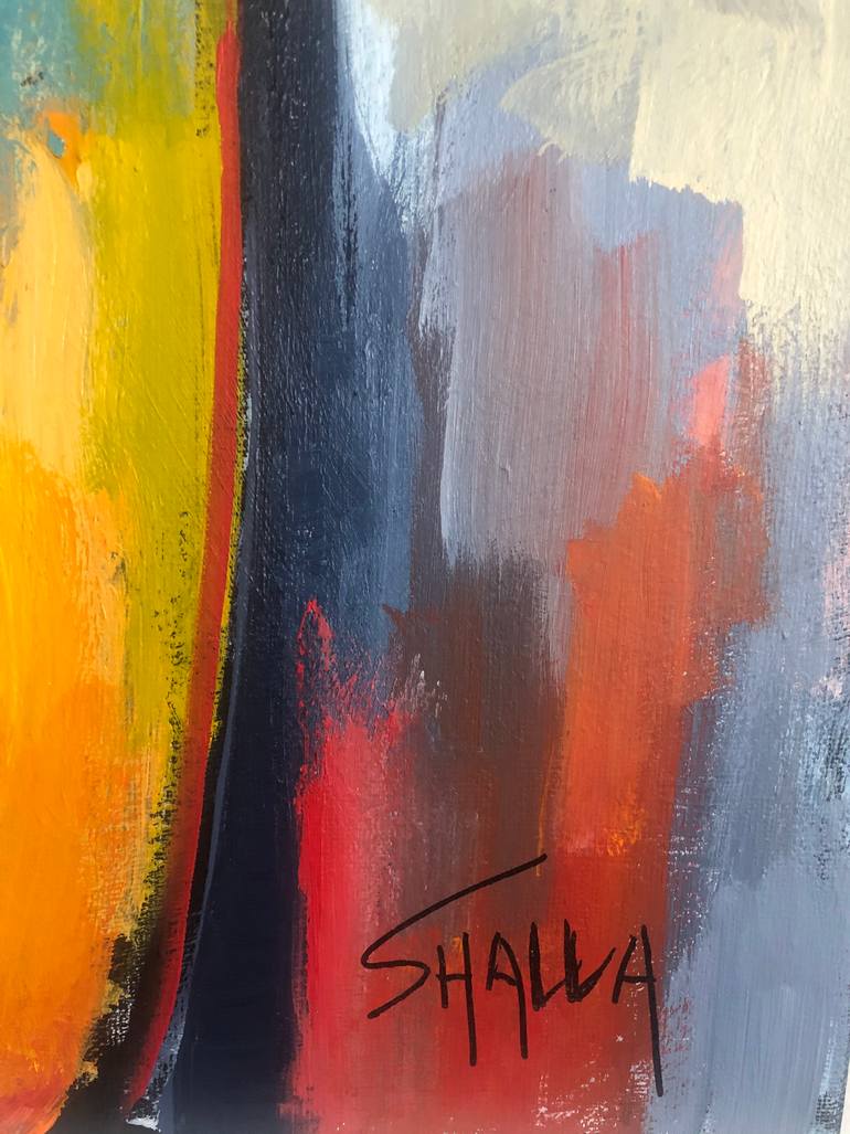 Original Abstract Expressionism Women Painting by Shalla Javid