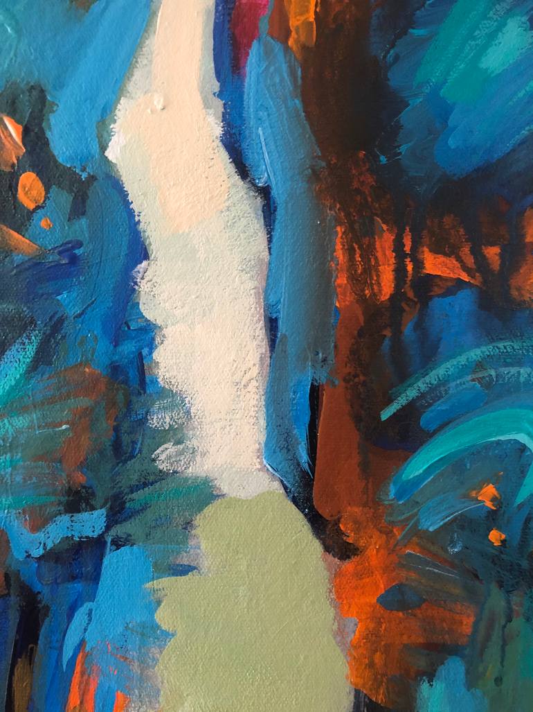 Original Abstract Expressionism Abstract Painting by Shalla Javid