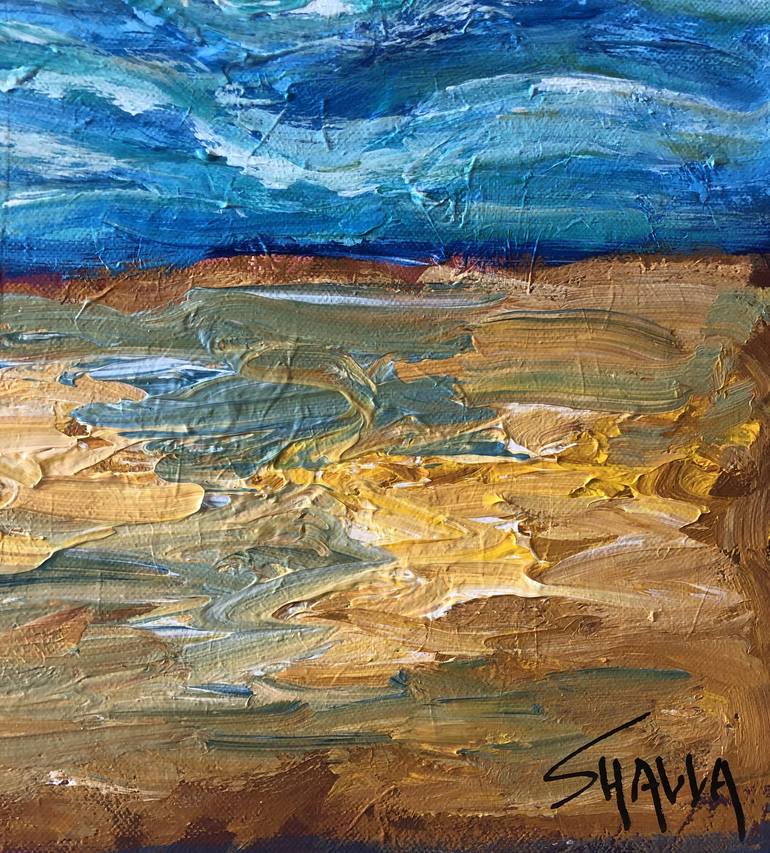 Original Abstract Expressionism Landscape Painting by Shalla Javid