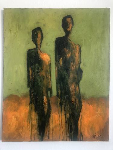 Original Figurative Abstract Paintings by Shalla Javid
