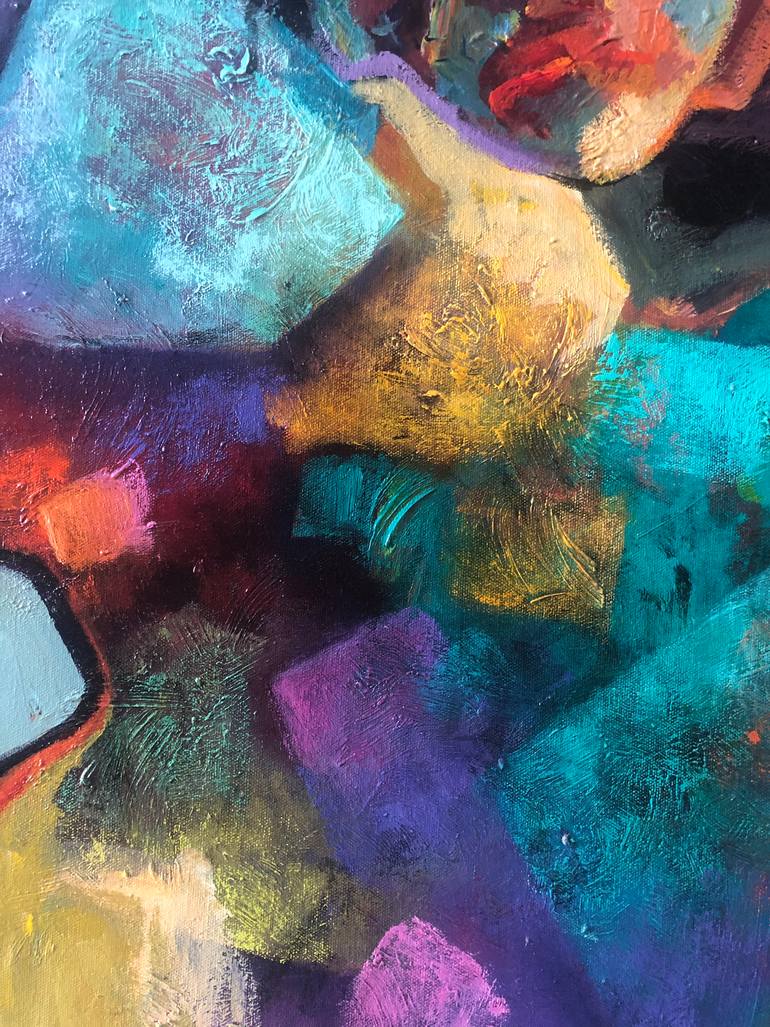 Original Figurative Abstract Painting by Shalla Javid