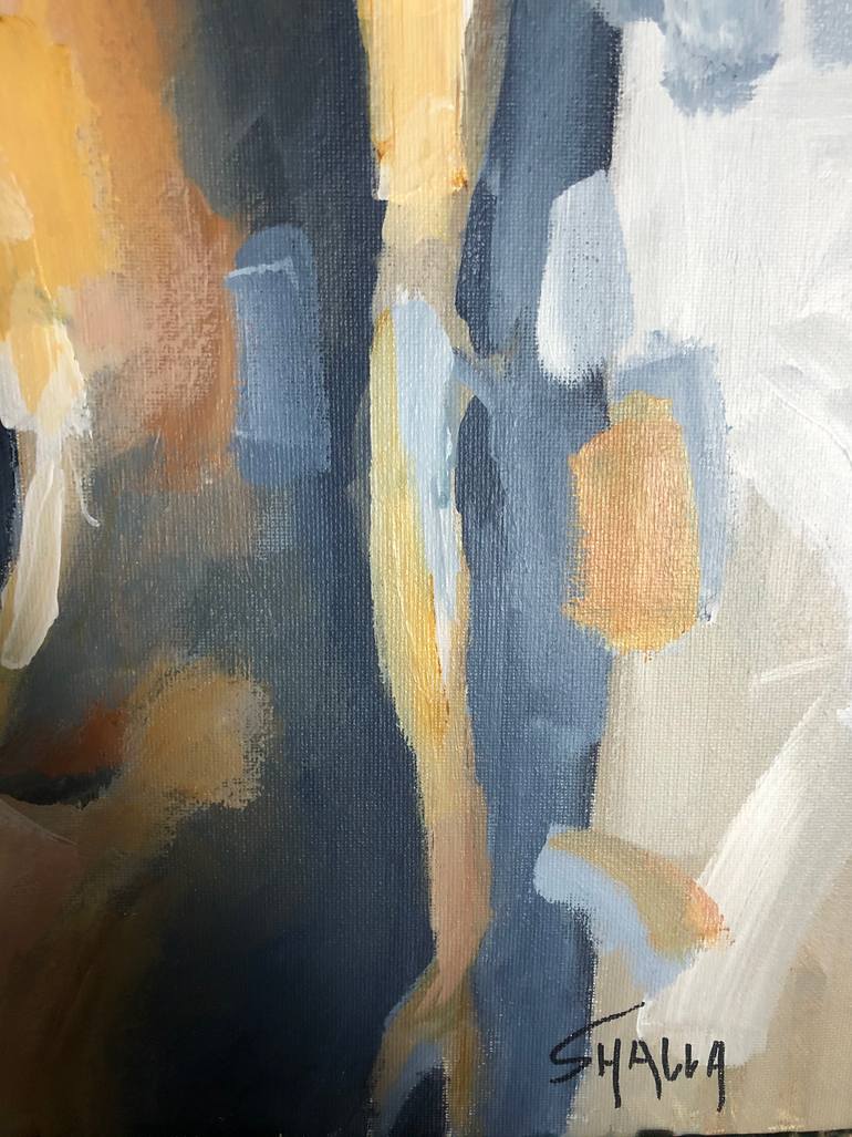 Original Figurative Nude Painting by Shalla Javid