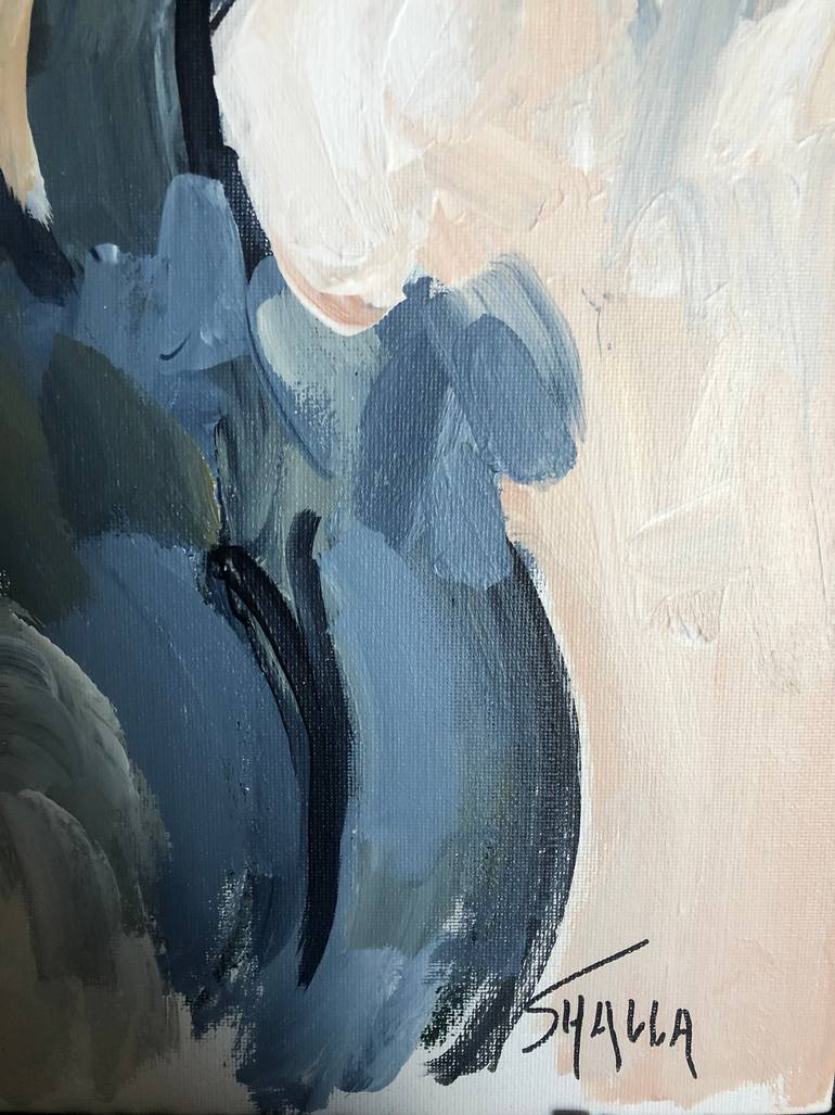 Original Figurative Nude Painting by Shalla Javid