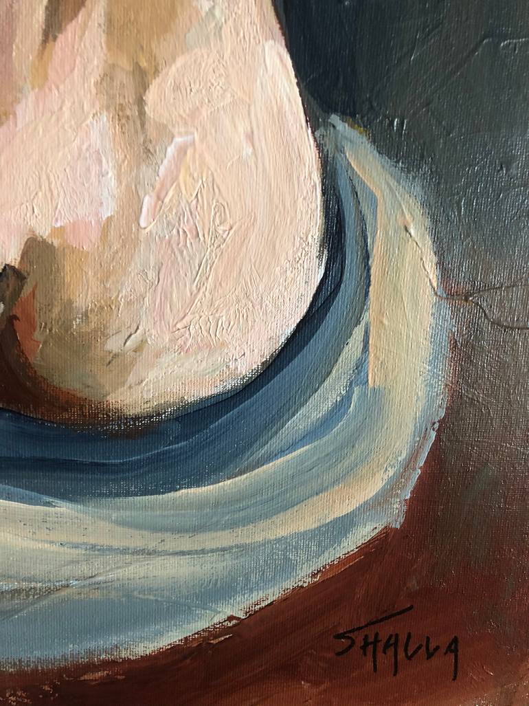Original Figurative Nude Painting by Shalla Javid