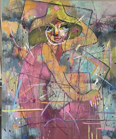 Original Cubism Fantasy Paintings by Shalla Javid