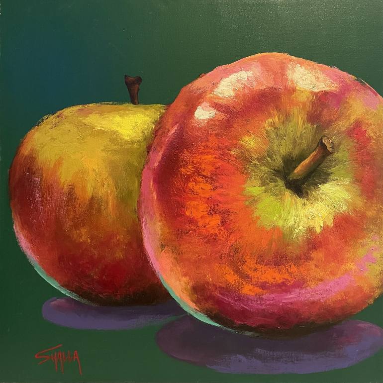 Hidden Apple Painting by Shalla Javid Saatchi Art