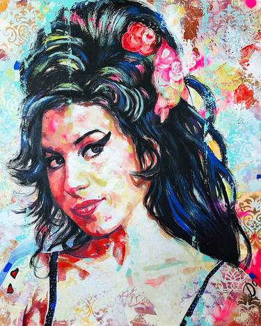 Saatchi Art Artist Kirsten Todd; Paintings, “Iconic Women - Amy Winehouse” #art
