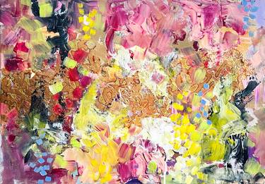 Original Abstract Expressionism Abstract Mixed Media by Kirsten Todd