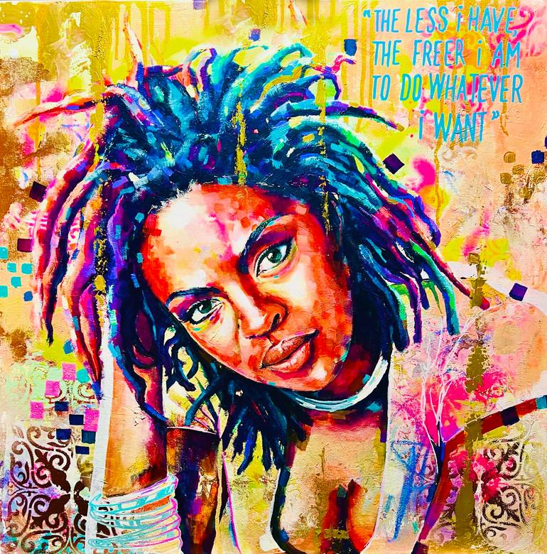 Iconic Women - Lauryn Hill Painting by Kirsten Todd | Saatchi Art