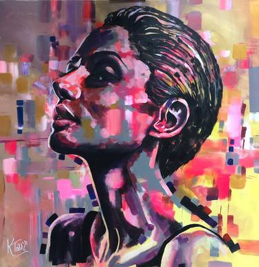 Original Expressionism Portrait Paintings by Kirsten Todd