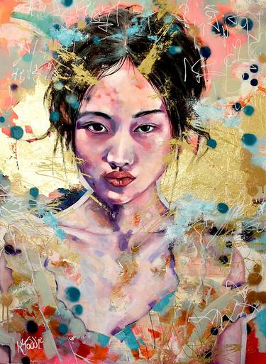 Original Expressionism Portrait Paintings by Kirsten Todd