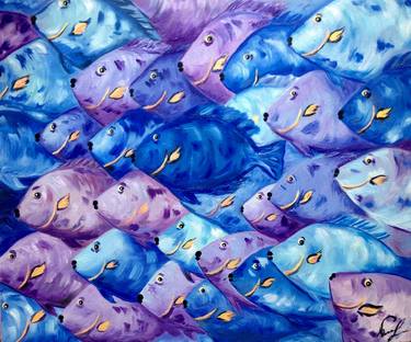 Original Fish Painting by Natalia Kondratuk