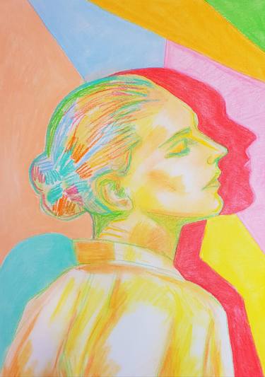 Original Expressionism Women Drawings by Serena Singh