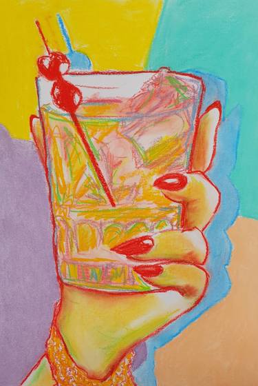 Original Pop Art Food & Drink Drawings by Serena Singh