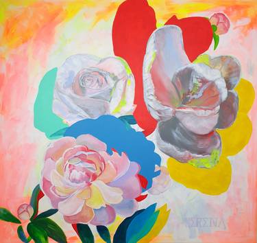Saatchi Art Artist Serena Singh; Paintings, “Flowers from Basel” #art