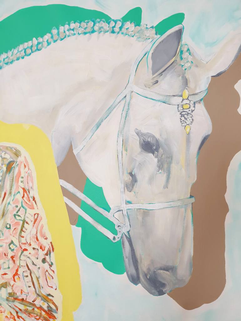 Original Pop Art Horse Painting by Serena Singh