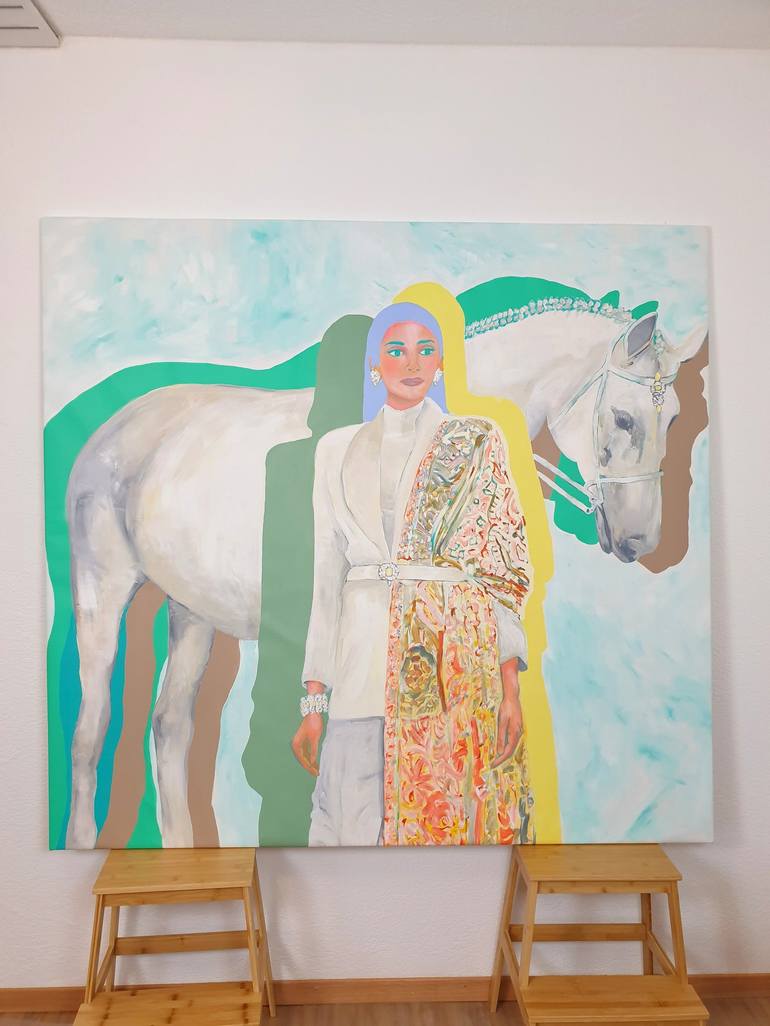 Original Pop Art Horse Painting by Serena Singh