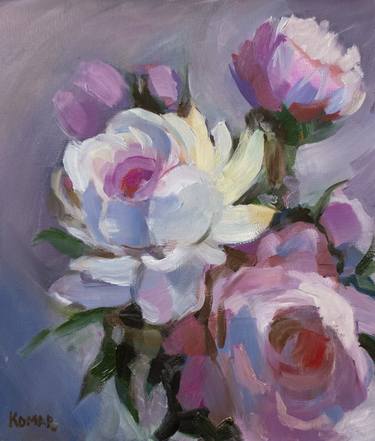 Original Impressionism Floral Paintings by Oleksandr Komarnytskyi