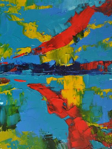 Original Abstract Painting by Oleksandr Komarnytskyi