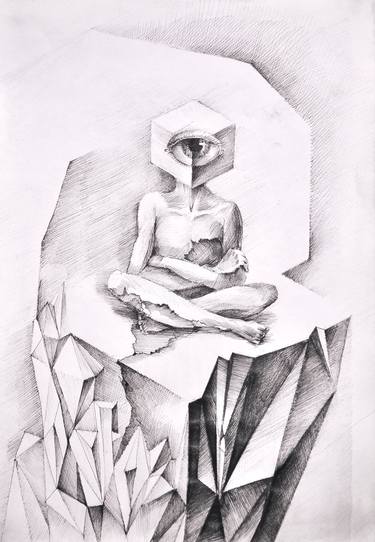 Print of Surrealism Time Drawings by Daria Khmyzova