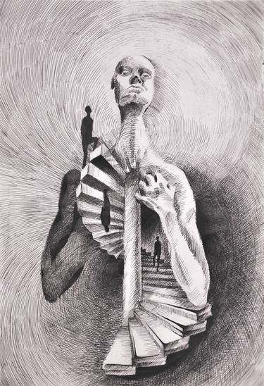 Print of Surrealism Time Drawings by Daria Khmyzova