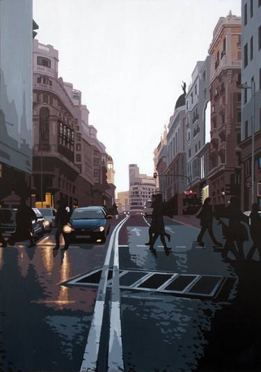 Original Realism Cities Paintings by Rosana Sitcha