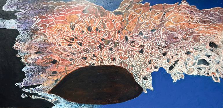 Original Abstract Expressionism Abstract Painting by Yvan Belanger