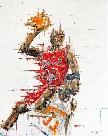 Original Abstract Sports Paintings by Marc van Rooijen