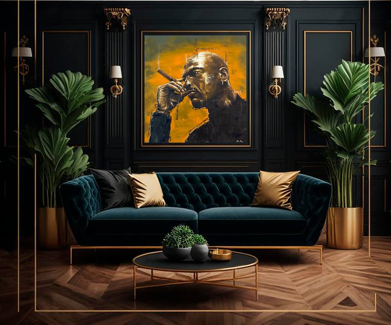 Original Abstract Sports Painting by Marc Van Rooijen