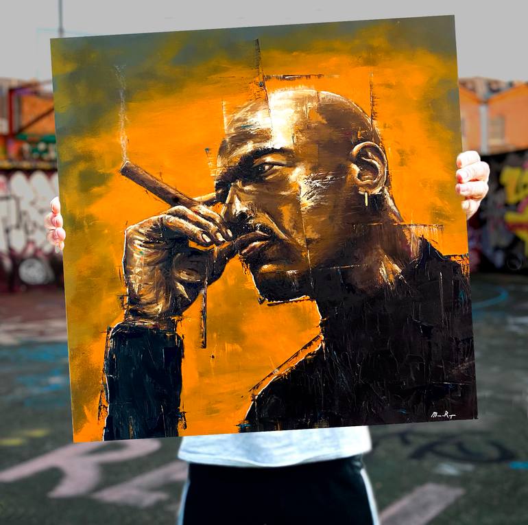 Original Abstract Sports Painting by Marc Van Rooijen