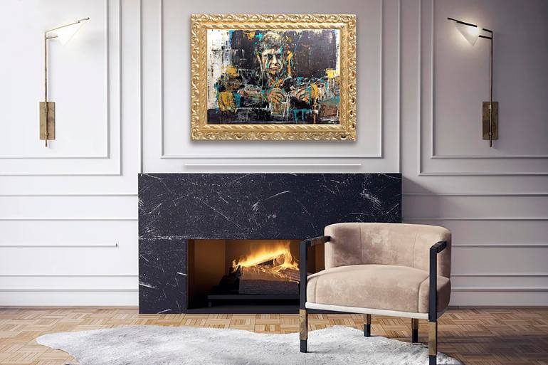 Original Abstract Cinema Painting by Marc Van Rooijen